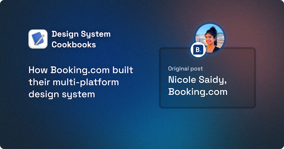 How Booking.com built their multi-platform design system